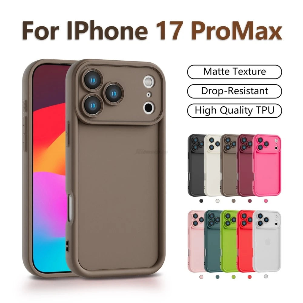 Luxury Shockproof Silicone Case for iPhone 17 Pro Max / 17 Pro / 17 Air