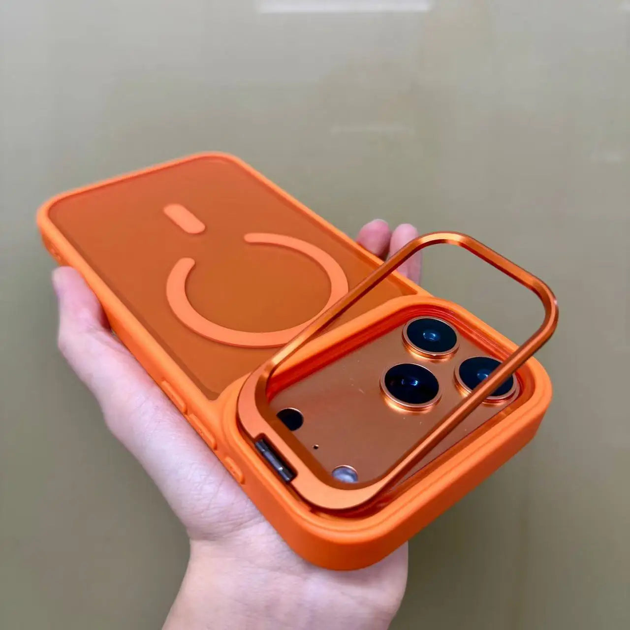 New Frosted Matte MagSafe iPhone 17 Case – Translucent Cover with Metal Bracket