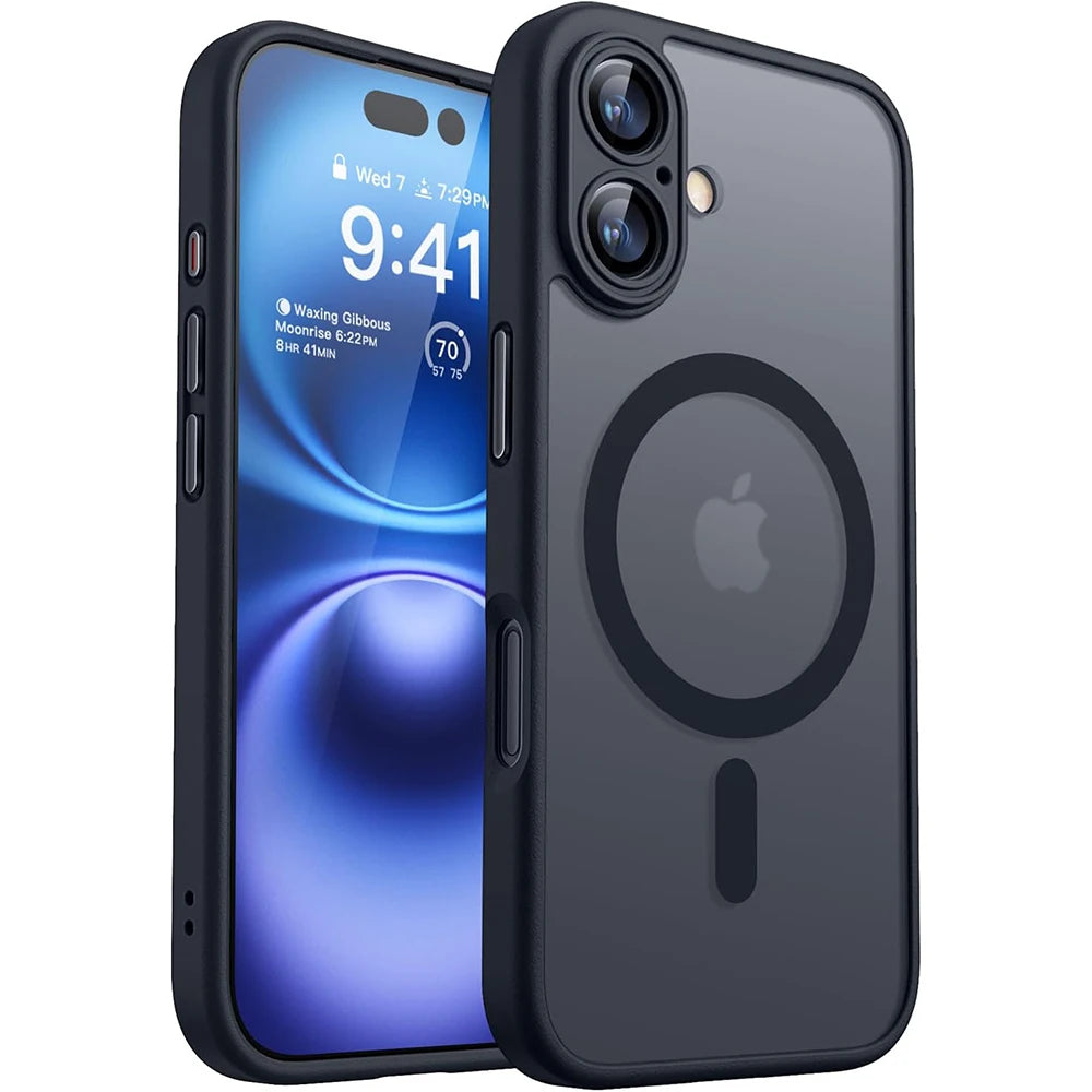 Protective Matte Magnetic iPhone Armor Case