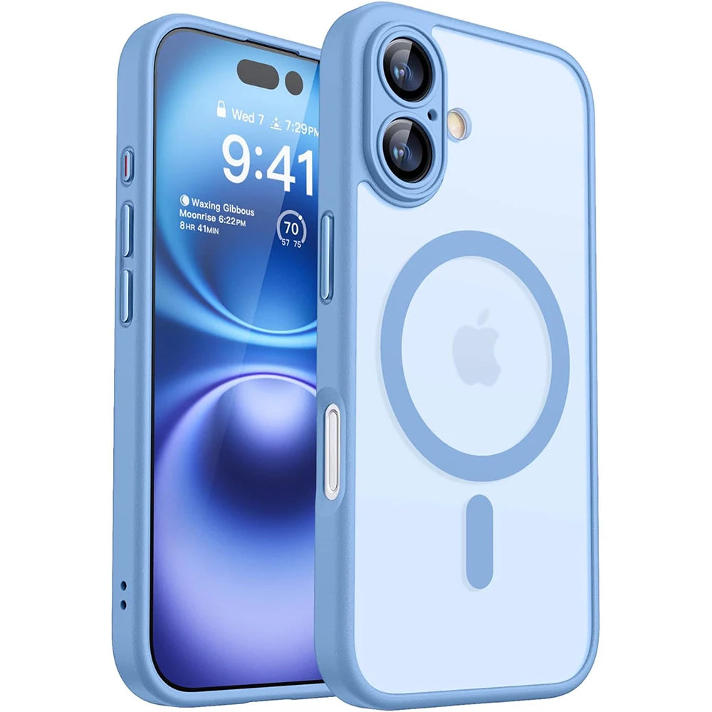 Protective Matte Magnetic iPhone Armor Case