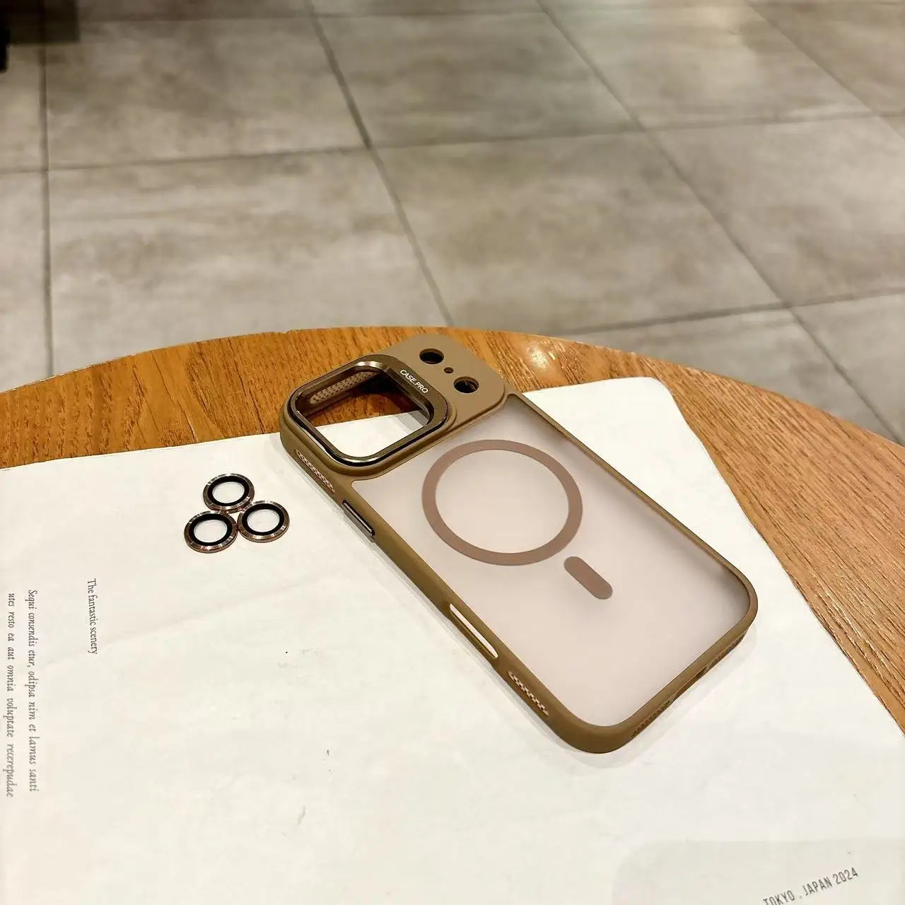 Luxury MagSafe iPhone 17 Case – Shockproof Wireless Charging with Lens Bracket