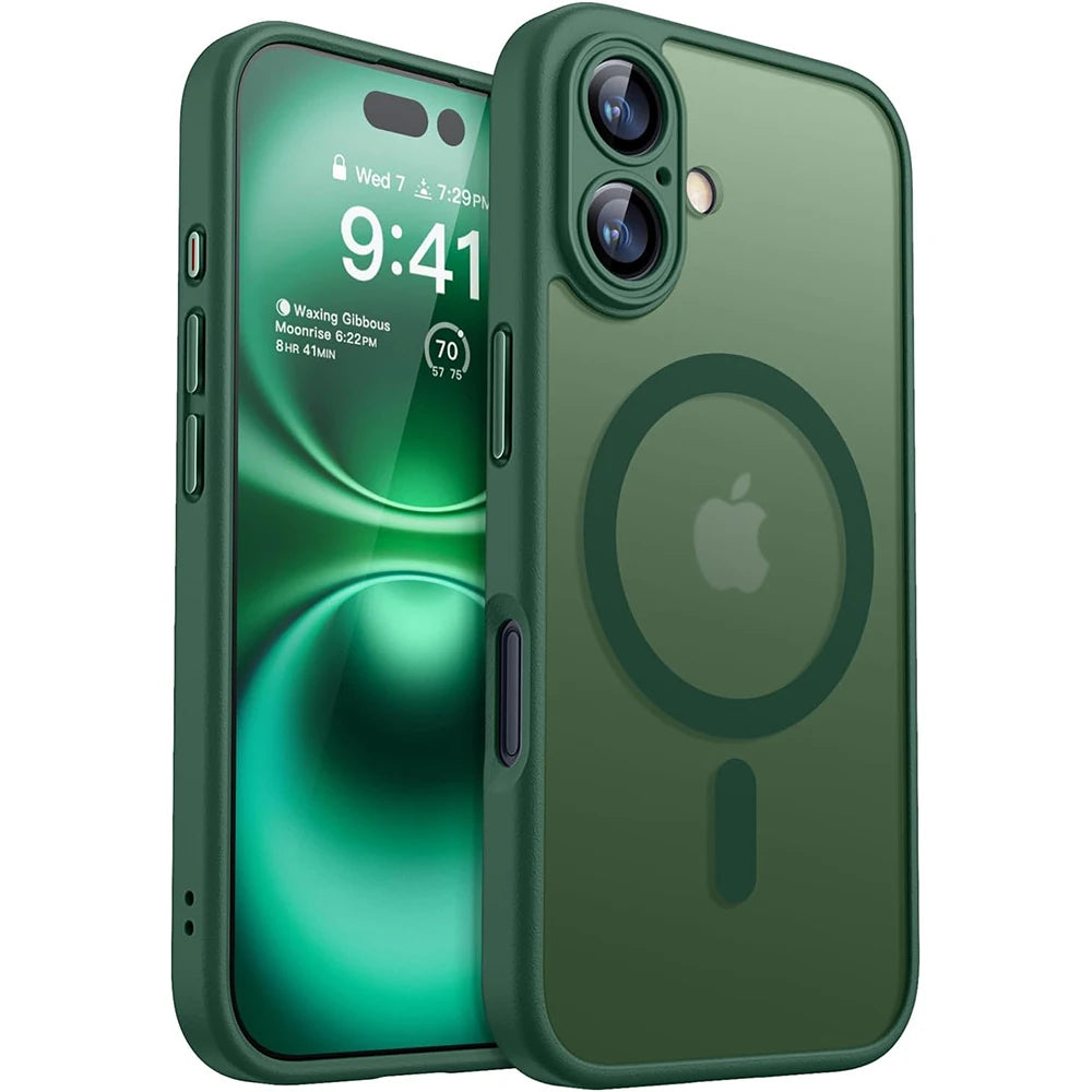 Protective Matte Magnetic iPhone Armor Case