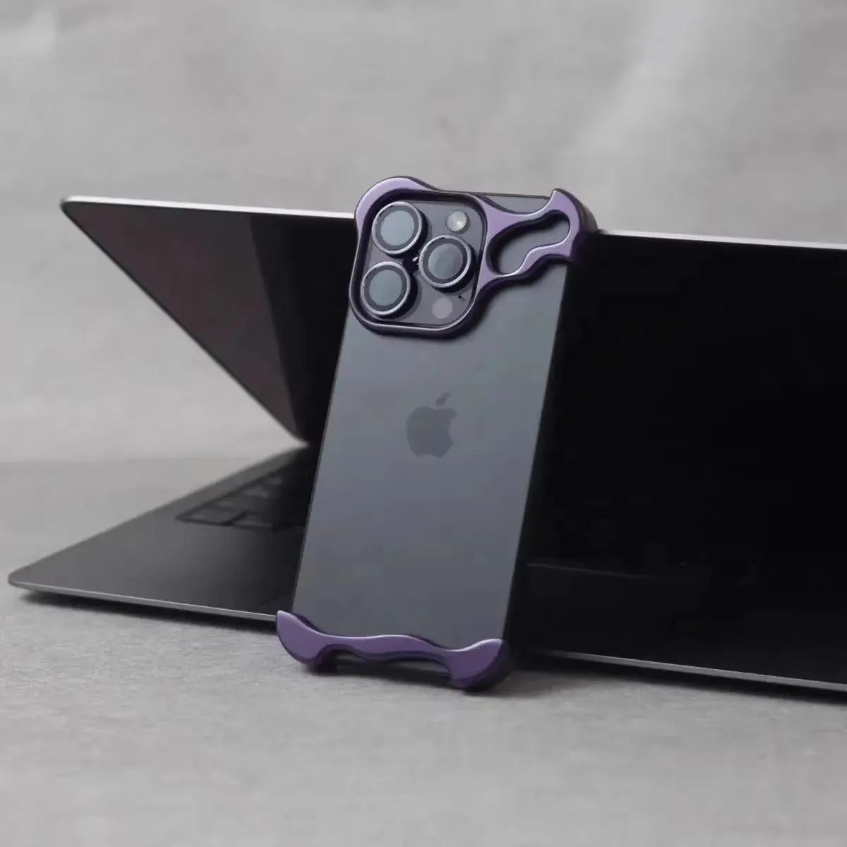 Luxury Metal Bumper iPhone Case with Lens