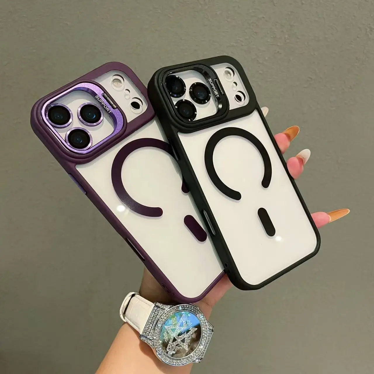 Shockproof Clear MagSafe iPhone Case