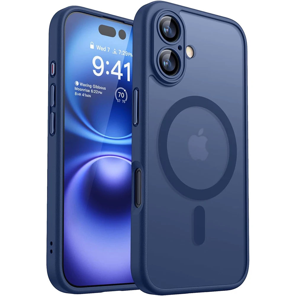 Protective Matte Magnetic iPhone Armor Case