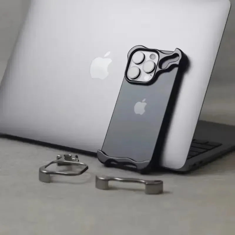 Luxury Metal Bumper iPhone Case with Lens