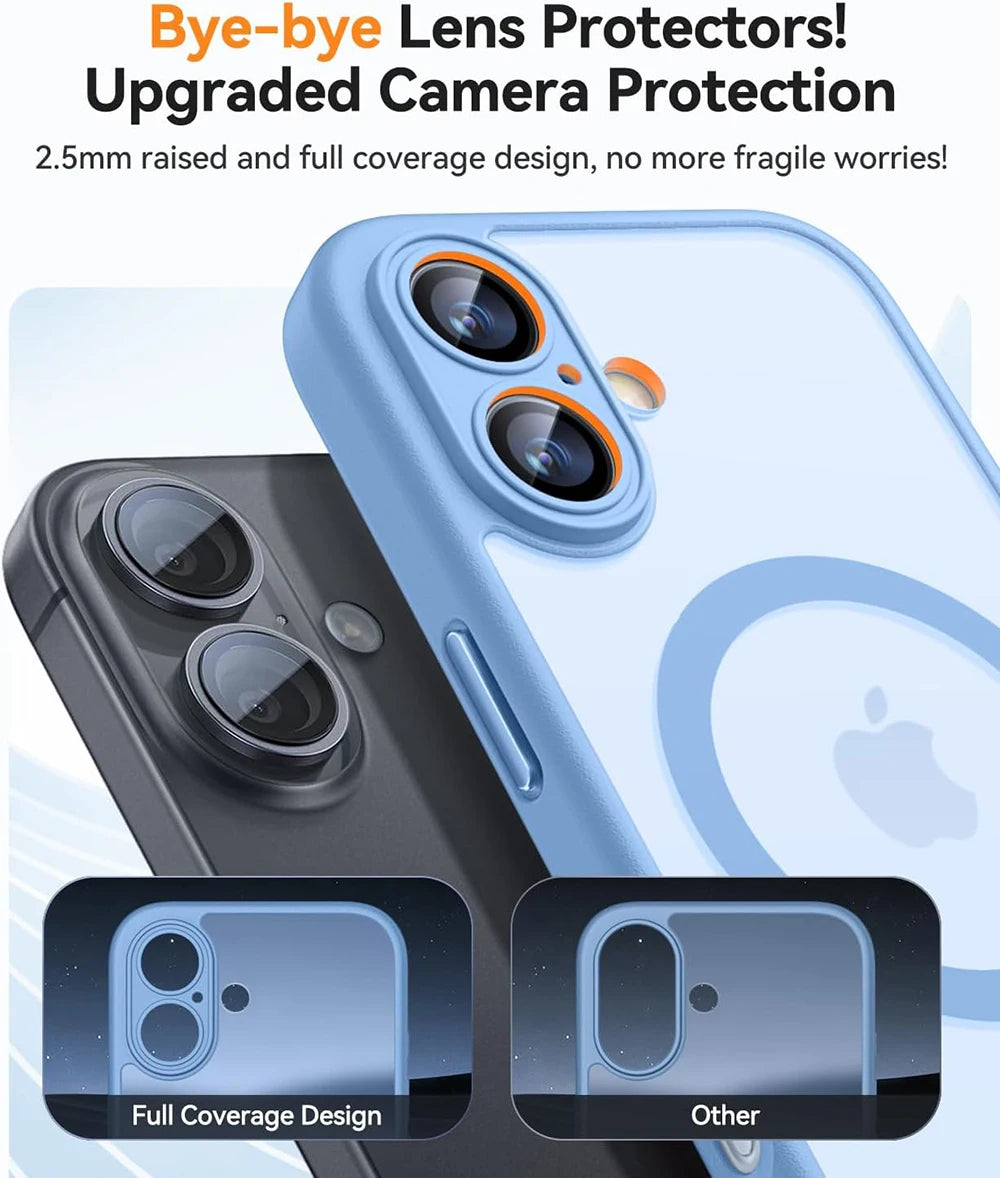 Protective Matte Magnetic iPhone Armor Case