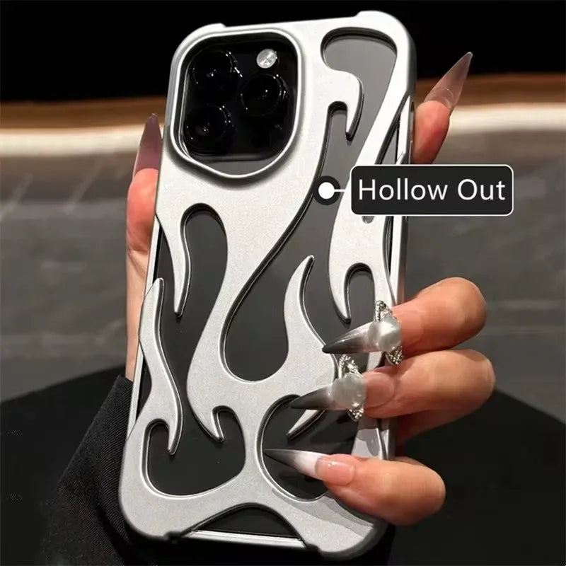 Hollow Flame Shockproof iPhone Case Cover