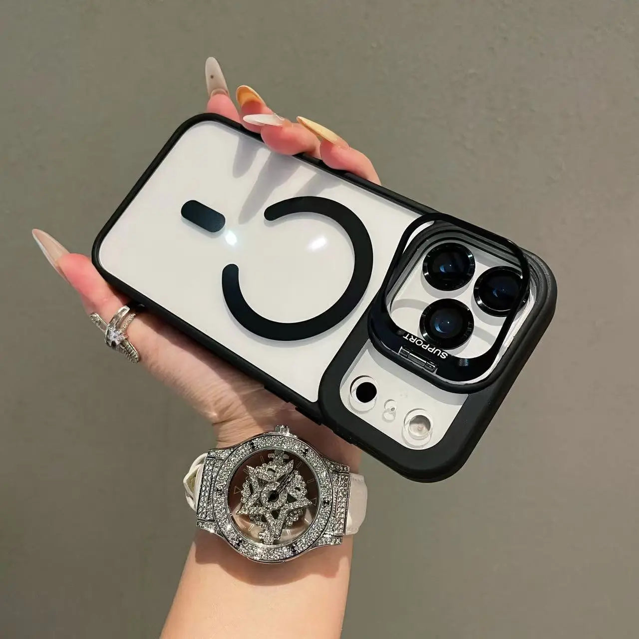 Shockproof Clear MagSafe iPhone Case