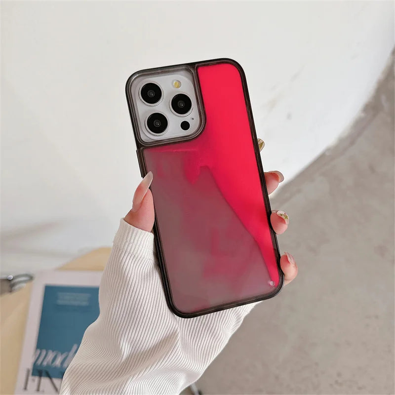 Glow in Dark Liquid Glitter iPhone Case