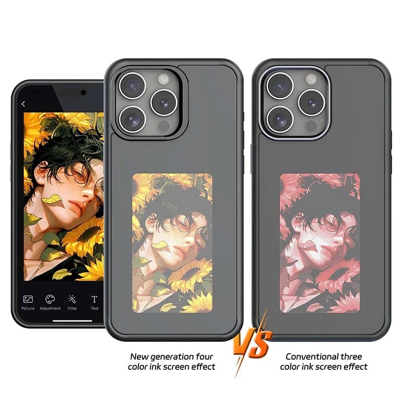 Smart NFC E-Ink iPhone Case Battery-Free