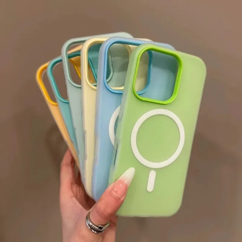 Colorful Luxury MagSafe iPhone 2-in-1 Case