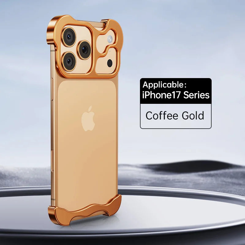 Luxury Metal iPhone Case with Lens Protector